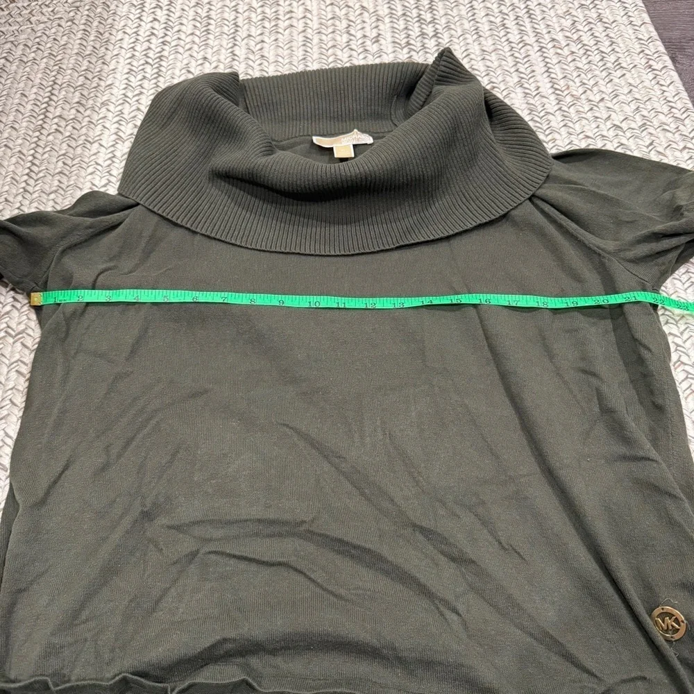Michael Kors Green Off The Shoulder Sweater
